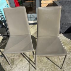 6 Calligaris Aida Leather Dining Chairs