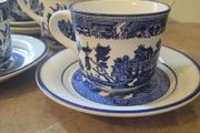 Vintage arklow willow teaset