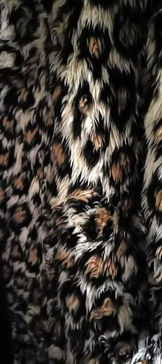 Vintage Faux Ocelot Fur Coat