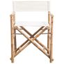 Folding Directors Chair 2 pcs Bamboo and Canvas Image 3