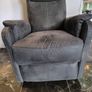 Recliner Armchair ABILDSKOV electric grey faux leather Image 6