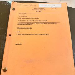 Sopranos original scripts