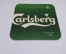 Carlsberg : Brewed With Passion - Beer Mat/Coaster