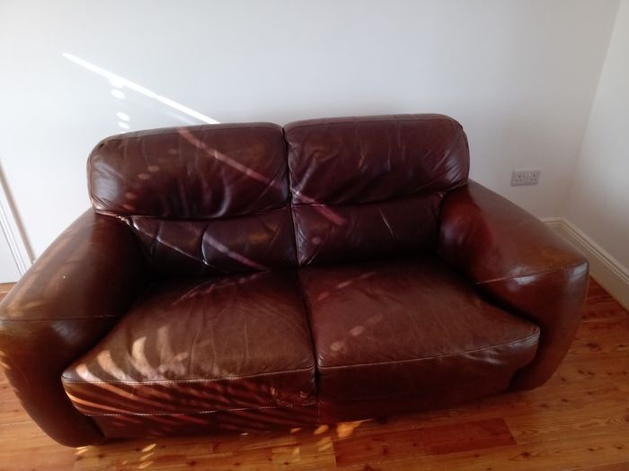 Two Seater Italian leather sofa