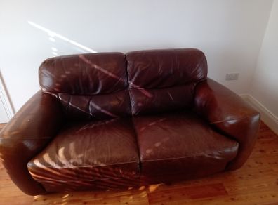 Two Seater Italian leather sofa