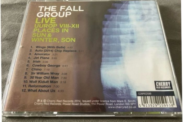 THE FALL Group Live  //  Uurop  VIII - XII: Places In The Sun & Winter, Son    CD