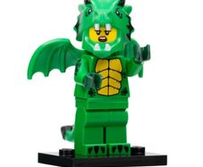 lego series 23 Green dragon costume. Col23-12