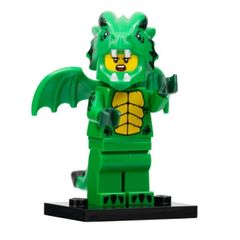 lego series 23 Green dragon costume. Col23-12
