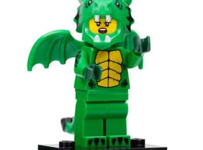 lego series 23 Green dragon costume. Col23-12