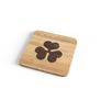 Aer Lingus Shamrock Wooden Engraved Coaster. Image 2