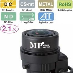 Fujinon 3MP Varifocal CCTV LensYV2.8X2.8SA-SA2 1/3" 2.8-8mm F1.2 DC Auto-Iris Vari-Focal CS-Mount CCTV Lens