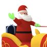 Christmas Inflatable Santa and Reindeer Decoration LED 130 cm Image 6