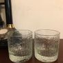 Two Vintage Bark Design White friers Whiskey Glasses Image 2