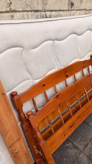 Double bed with mattress