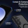 Magnetic Case for Samsung Galaxy A37, Samsung A57 Compatible with Magsafe, Matt Translucent Mobile Phone Case, Scratch-Resistant PC Back + TPU Bumper Image 2