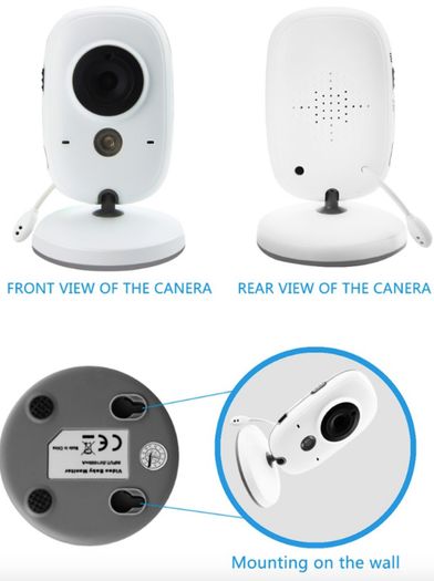 Wireless Video Color Baby Monitor with 3.2Inches LCD 2 Way Audio Talk Night Vision Surveillance Security Camera Babysitter