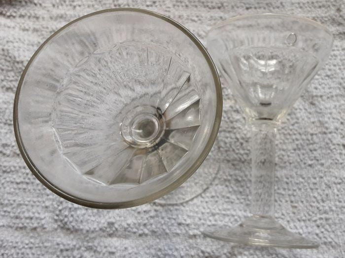 two vintage glasses