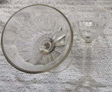 two vintage glasses