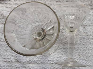 two vintage glasses