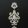 Vintage Style Crystal Dangle Silver Earrings Image 5