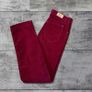 Vintage FUS Burgundy Corduroy Trousers W30 L33 Straight Leg Unisex Fit Image 4