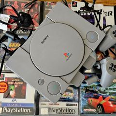 Original PlayStation 1 (PS1 Console) Bundle + 2 Controllers, Memory Card & 14 Games