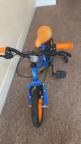 12 Inch Dinosaur Rider Bike Blue