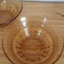 Pair of Amber Glass Dishes Image 5