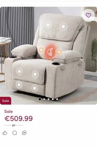 Massaging, rocking & heated armchair
