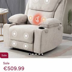 Massaging, rocking & heated armchair