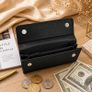 Leather Wallet for Women Card Holder Purse, Multi Compartment Clutch Wallet Image 4