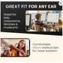 Bulk earphones 100x Pack | Basic Earbuds, Dot Headphones, Black in-Ear Earbuds, Disposable Headphones, 3.5 MM Audio Jack Stereo Earphones for Schools, Kids, Classrooms & Libraries Image 5
