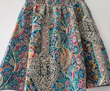 Boho Multicolor  Strapless Short Dress Small size