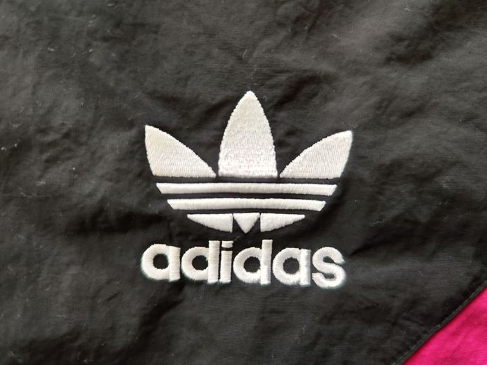 adidas jumper windbreaker top vintage look size L pink purple black