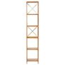 6-Tier Shelf 40x30x205 cm Solid Oak Wood Image 3