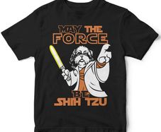 Shih tzu dog starwars t-shirt