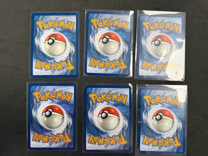 Set of 6 Pokemon Cards Zeraora, Professor's Research, Enamorus, Espeon, Groudon, Yveltal