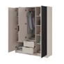 Wardrobe NELY 3D 155cm Cashmere Image 4