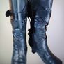 Caprice Boots Black Leather Zip Size UK5 EU21.5 High Heel 6cm Image 2