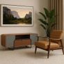 Leather Mid-Century Clarence Loungechair Image 4