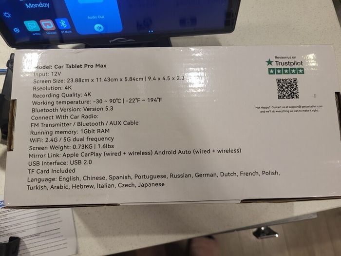 Car Tablet Max Pro