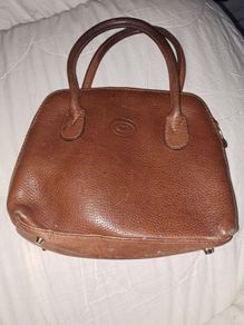 Small Inti tan Leather Handbag, Aine style