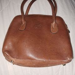 Small Inti tan Leather Handbag, Aine style