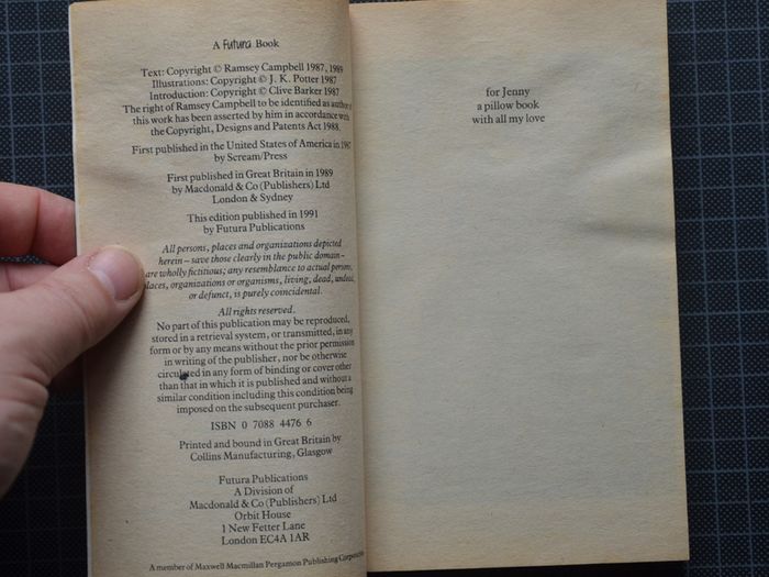 Ramsey Campbell, 'Scared Stiff' and 'The Nameless'