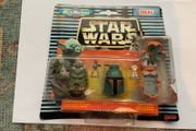 Vintage Star Wars Micro Machines Collection 1 - Complete Set with Packaging (Boba Fett, Gamorrean Guard &amp; Admiral Ackbar)