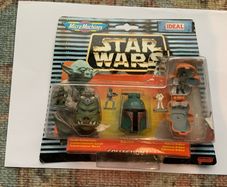 Vintage Star Wars Micro Machines Collection 1 - Complete Set with Packaging (Boba Fett, Gamorrean Guard & Admiral Ackbar)