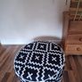 Stylish Geometric Pouffe Footstool or Extra Seat Image 3