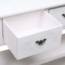 Sideboard Antique White 115x30x76 cm Wood Image 4