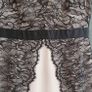 REISS ivory and black lace dress Sz 12 Image 2