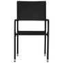 5 Piece Garden Dining Set Black Image 7